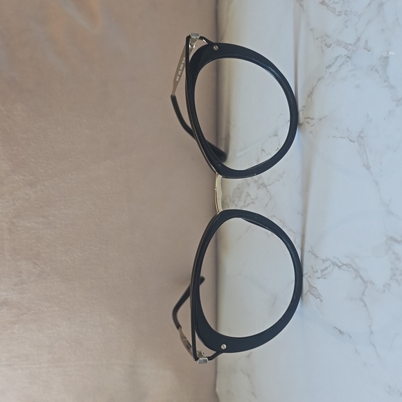 ✨️ Prada Catwalk Women's Eyeglasses Frames Sunglasses Black Cateye - Authentic - Picture 2 of 11